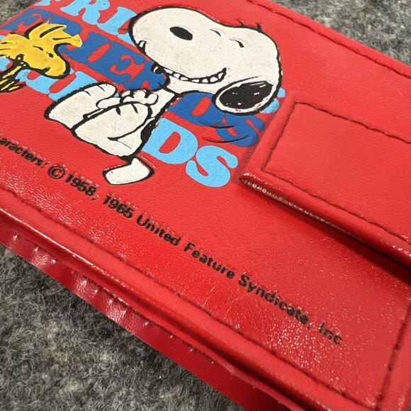Snoopy + Woodstock Vintage Red Bifold Photo Friends Wallet - READ - Picture 3 of 9